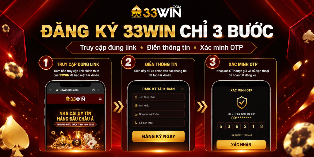 Hướng dẫn đăng ký 33WIN 