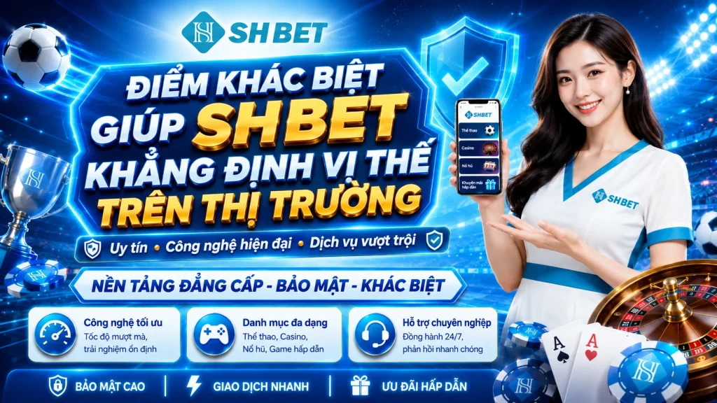 SHBET – Link Đăng Ký SHBET Chính Thức Truy Cập Nhanh 2026 2 Điểm khác biệt giúp SHBET khẳng định vị thế trên thị trường
