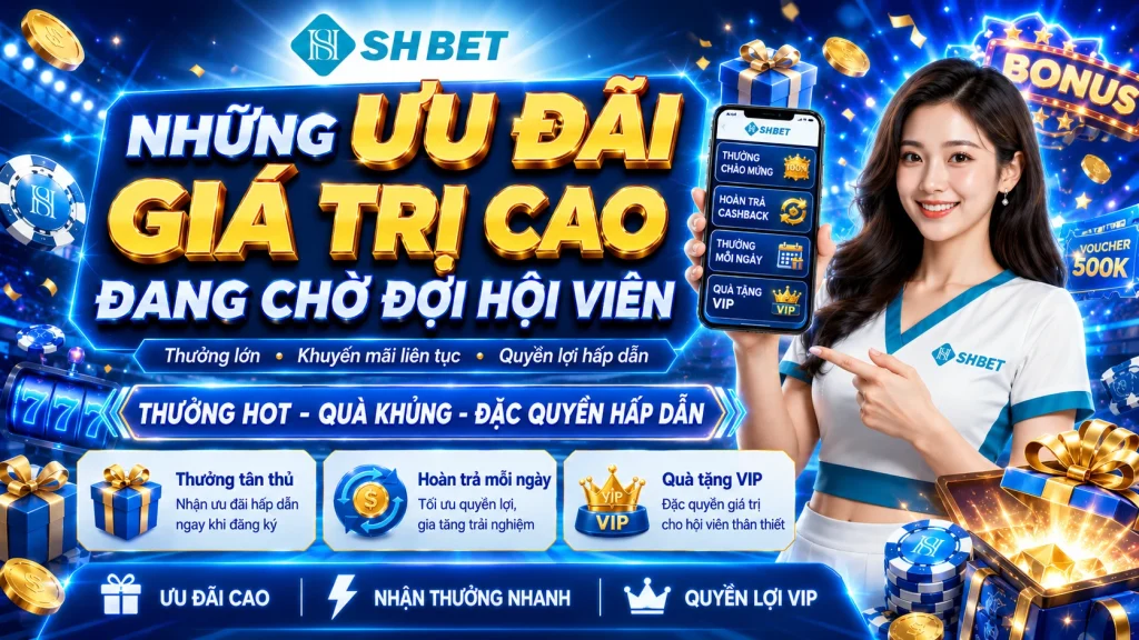 SHBET – Link Đăng Ký SHBET Chính Thức Truy Cập Nhanh 2026 5 Những ưu đãi giá trị cao đang chờ đợi hội viên