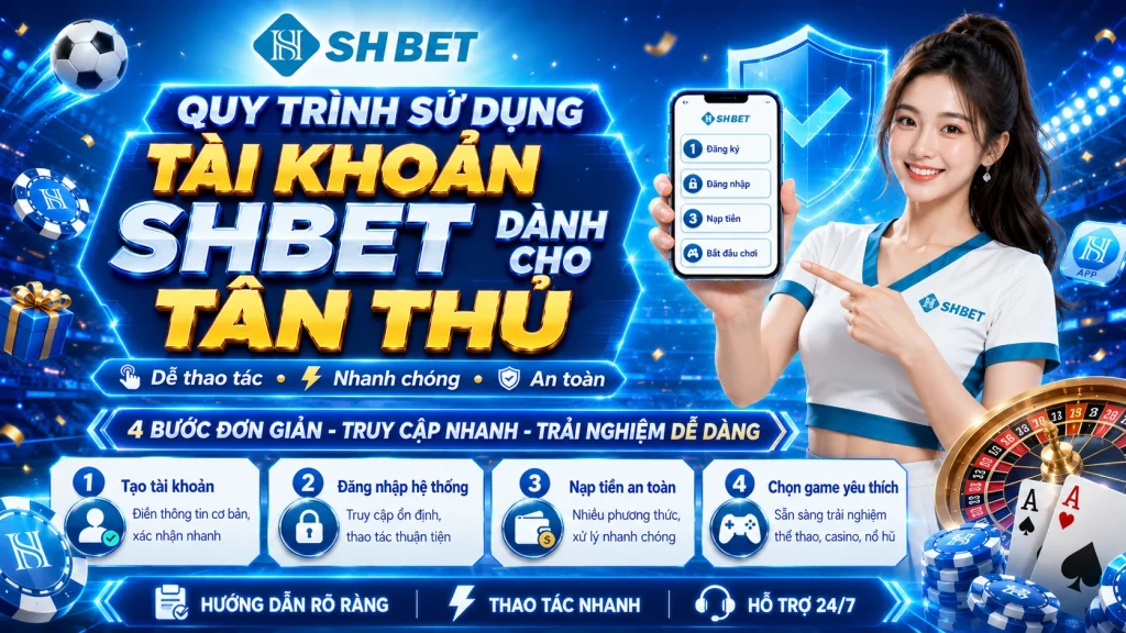 SHBET – Link Đăng Ký SHBET Chính Thức Truy Cập Nhanh 2026 6 Quy trình sử dụng tài khoản SHBET dành cho tân thủ